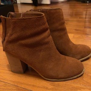 Brown Suede Booties